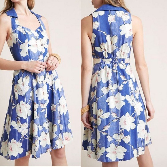 Anthropologie Dresses & Skirts - NWOT Camellia Collared Midi Dress by Anthropologie